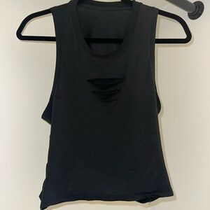 alo cropped cutout tank